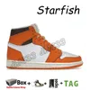 2023 With Box Heren Basketbalschoenen Jumpman 1 High OG 1s Gorge Green University Blue Bred Patent Starfish Lost Found Heritage Fragment Twist Dames Sneakers Trainers