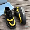 Designer Sneakers Casual Shoes Men Nylon Trainers Macro Re-Nylon Platform Sneaker Shiny Leather Recycled Men Women 055