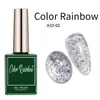 Glitros de gloden de prata de diamante de diamante de unha gel Gel Shining 15ml de absorção de vernizes LED de UV orgânico Salon Art Manicure