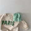 Hoodies Fashion Children Clothing Boys and Girls Sweaters Top 2022 Autumn Winter Baby Letters Style Pullover TP128