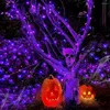 Strings 12m 22m Halloween LED Bulb String Lights Outdoor Fairy Garden Decor For Christmas Year Wedding Home Party Decoration