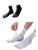 Chaussettes pour hommes 5 paires hommes été mince coton maille à cinq doigts pour hommes affaires mi-tube respirant de haute qualité