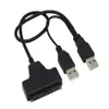 50 cm USB 2 0 SATA 7 15Pin till USB 2 0 Adapterkabel för 2 5 HDD Laptop Hard Disk Drive278a