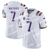 Maillots de football LSU Tigers Jersey Joe Burrow Burreaux JaMarr Chase Odell Beckham Jr. Leonard Fournette Tyrann Mathieu Patrick Peterson