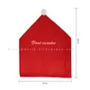 Stoelhoezen 4 stcs 6pcs Kerstmis Santa Claus hoed decoratie voor thuistafel diner terug 2023 jaar feestdecoratie