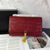 Designer Bags Cross Body Women Purse Luxury Handbag Kate Crocodile Pattern Real Leather Chain Shoulder Bag High Ta