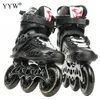 Ice Skates 3 Wheel Adult Roller Shoes Inline Skating Professional Sneaker Speed Patines Free Racing Men L221014