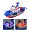 RC Crianças Crianças Electric High Speed ​​Music Boat Light Marine Rescue Model Fireboat Toys for Boys Water Spray Fire Educational Toy9405204