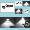 주간 Runnung Lights 10pcs LED 주간 주행 조명 2M 4014SMD 12V 독수리 눈 주차 운전 테일 라이트 백업 DRL 자동차 조명 DH7PR