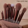 13PCS Make -upborstels Zet proteerbare premium synthetische haarborstel voor cosmetisch poederoogschaduw Blush Tool