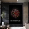 House of the Dragon Movie Paintings Seizoen 1 Poster 2022 Nieuwe televisieserie Canvas Print Wall Art Home Decor Canvas Painting Gift Frameless