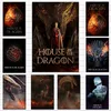 House of the Dragon Movie Paintings Season 1 Affiche 2022 Nouvelle s￩rie t￩l￩vis￩e Canvas Imprimez Mur Art Home Decor Canvas Peinture Cadre sans cadre