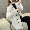 Imitação de peles feminina Mink Velvet Coat Menor Longo Longo Plaiduno Autumn Winter Grosso de terno solto colarinho quente