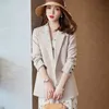 Women's Suits Blazers Khaki Suit Women's Coat Spring Autumn 2022 New Fashion Korean Long Sleeve Blazers Woman Jacket Casual Office Ladies Blazer Tops T221027