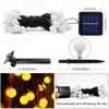 Strings 10m 100leds 5m 50Leds Solar Ball Light Lights String 8 Modos Pátio Luz ao ar livre à prova d'água para festa de férias de casamento em casa