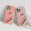 Fashion Telefen Case na iPhone 14 Pro Max 13 12 Plus Portfel Case Case Karta kredytowa Pieczniki Uchwytowe torba do torebki monetowej