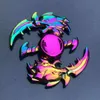 120 types In stock Fidget spinner toys Rainbow hand spinners Tri-Fidget Metal Gyro Dragon wings eye finger spinning top handspinner with box