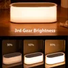 Luz nocturna 10W 15W Cargador inalámbrico 3 niveles LED Brillo Lámpara táctil RGB Colorido Carga inalámbrica Soporte para teléfono Regalos de cumpleaños para mujeres Hombres Papá Mamá