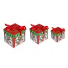 Gift Wrap Christmas Box Three Piece Decorations Scene Arrangement Decoration Packaging Snow Flake Wrapping Paper