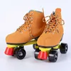 Ice Skates Sport 4-wheel Rink Deformation Simple Double-Row Roller Pulley Shoes Flash Wheel Quad Skating L221014