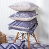 Oreiller livraison directe Vintage Violet couverture géométrique Boho lin coton décoratif coussins taie d'oreiller taie d'oreiller