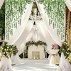 Couronnes de fleurs décoratives 12 pièces plante artificielle fausses feuilles lierre vignes décor de chambre feuillage pour mur jardin plante d'intérieur plante d'intérieur onglet de mariage