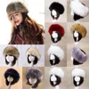 Berets Women Russian Thick Fluffy Cap Faux Fur Fur Ladies Super Warm Warm Winter Winter Ear Warder