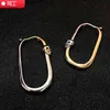 Créateur de boucles d'oreilles de mode bijoux 2021 nouveau crâne en forme de U ins style cool or argent long Design AL1M2322