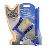 Chien Chat Colliers Harnais Laisse Ensemble Réglable En Nylon Animaux Traction Corde Chiot Chaton Petit Animal Pet Harnais Ceinture De Plomb SN4739