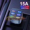 Chargeur de voiture USB 6 ports 15A 75W, mini adaptateur de Charge rapide en voiture pour iPhone 12 13 Pro Max Xiaomi Mi 11 Redmi Samsung S22 Charge électronique automobile, livraison gratuite