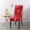 Chair Covers Christmas Back Elastic Restaurant Cover Santa Claus Holiday Party Decor Dining Kitchen Deco