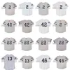 Proword C202 1999 Retro 2 Maglia DEREK JETER 13 Alex Rodriguez 42 Mariano Rivera 22 Roger Clemens 46 Andy Pettitte 2001 WS Maglie da baseball vintage