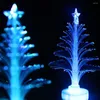 Nachtlichten kleur veranderen licht feest kerstboom led lamp decoraties huisjaar cadeau kleurrijke glasvezel optiek