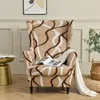 Chair Covers Nordic Elastic Armchair Cover Geometry Sloping Arm King Back Washable Furniture Stretch Slipcover Decoration