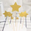 Forniture festive Meravigliosa scrittura a mano Numero di buon compleanno "0-9" Cake Topper Cupcake Baby Shower Gift For Party Dessert Decor