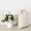 Bolsas de linho de algodão sublimação Decoração Decor reutilizável bolsa de saqueta em branco Diy Mochilas de festas armazenamento de casamento Home GWC140