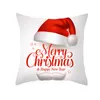 クリスマスデコレーションギフトクッションカバーかわいい漫画サンタクロース枕カバーソファホームデコレーションスローピローケース45x45cm