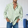 Casual shirts knoppen voor heren verfrissende spitskraagzakken Lange mouw voor dating