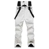 Ski -slabbuigbroek Nieuwe mannen Vrouwen Suspenders winddichte waterdichte warme coup sneeuwbroek Winter snowboard taille bescherming L221025