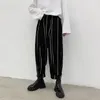 Męskie spodnie 2022 Japan Japan Streetwear Lose Casual Stripe Kokkie Pant Pant Męs