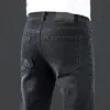 2022 New JEANS Autumn winter Pants pant Men's trousers Stretch close-fitting jeans cotton slacks washed straight business casual