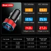 Car Charger 31A Quick Charge Dual USB Port LED Display Cigarette Lighter Universal Phones9486670