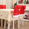 Pokradzki krzesełka 4PCS 6PCS Święta Święta Mikołaj Claus Dekoracja kapelusza na stół domowy obiad 2023 rok wystroju imprezy