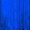 Strings LED Rideau String Lights Télécommande Vacances Mariage Fée Guirlande Pour Chambre Extérieur Mur Intérieur Maison Décoration De Noël