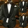 Costumes pour hommes One-piece Men With Dot Pattern Designer Party Wear Fashion Business For Man Peaked Lapel Blazer