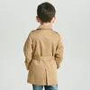 Vestes Enfants Trench Vêtements Pour Garçons Kaki Manteau Automne Messieurs Veste Bébé Pardessus Coupe-Vent