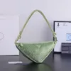 Borsa a triangolo con strass Borsa a mano Hobo con diamante Borse a tracolla Borse per ascelle Tasca portamonete Portafoglio con cerniera Cinturino in vera pelle Quali208Y