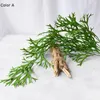 Decorative Flowers Green Fern Wall Hanging Plants Vines Artificial For Home Outdoor Garden Decoration Plastic Faux