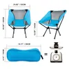 Camp Furniture Outdoor Ultralight Folding Chair Lightweight Portable Camping Beach Hiking Picnic Fishing High Load Casual