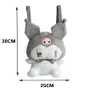 Brinquedo de pelúcia 40 cm Kuromi chinchila desenho animado mochila infantil moda presente de modelagem
